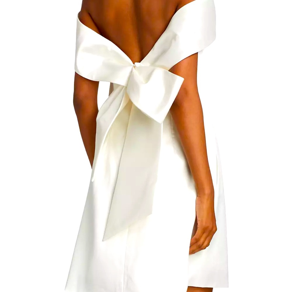 Amsale off the shoulder dress